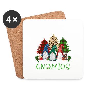 Hanging With My Gnomies - Coasters (set of 4) - white - Front