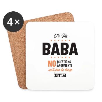 I'm Baba We'll Just Do Thing My Way - Coasters (set of 4) - white - Front