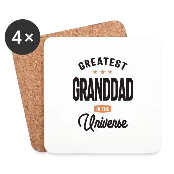 Greatest Granddad in The Universe - Coasters (set of 4) - white - Front