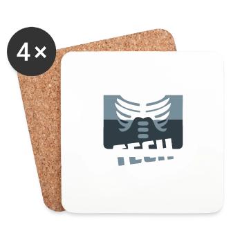 Rad Tech Dad Radiology X-Ray Rad Tech - Coasters (set of 4) - white - Front
