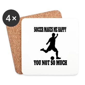 Football Football coach Football player Footballer - Coasters (set of 4) - white - Front