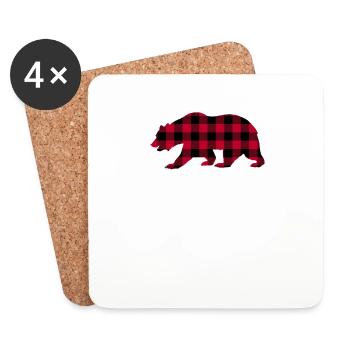 Abuela Bear - Untersetzer (4er-Set) - Weiß - Vorne
