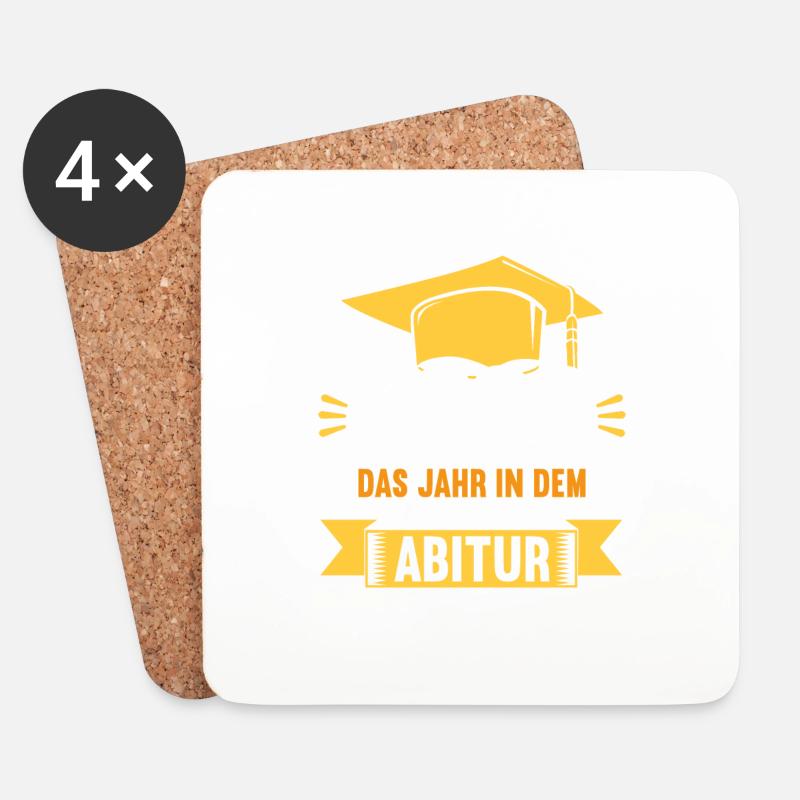 Abitur 2023 Das Jahr in dem coole Mädchen Abi mach - Untersetzer (4er-Set) - Weiß