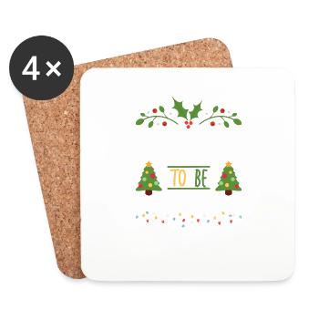 Most Likely To be Late on Christmas Tree Star Ligh - Coasters (set of 4) - white - Front