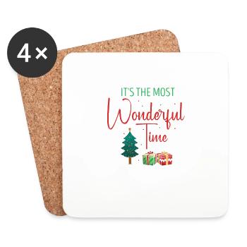 Most Wonderful Time Of The Year Christmas Couples - Untersetzer (4er-Set) - Weiß - Vorne