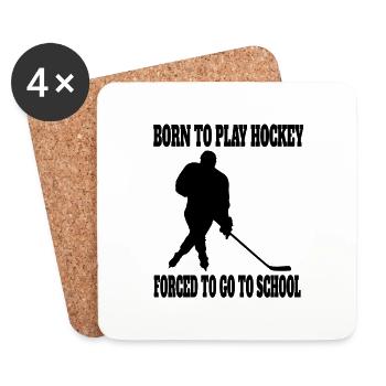Eishockey Wintersport Geschenk Eishockeyteam - Untersetzer (4er-Set) - Weiß - Vorne