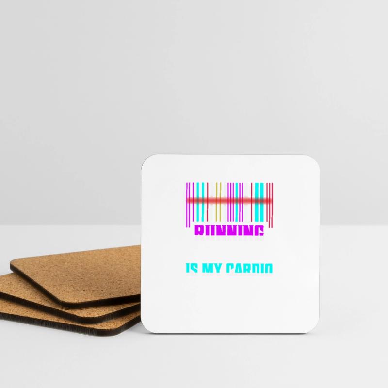 Running Code Is My Cardio Programmer Coding Untersetzer (4er-Set)