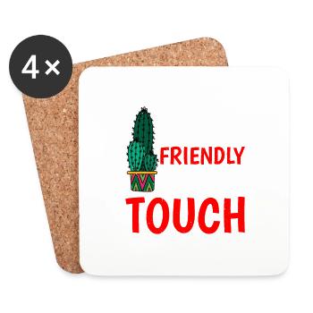 Not Friendly, Do Not Touch 14 - Untersetzer (4er-Set) - Weiß - Vorne