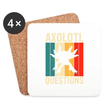 axolotls questions - Untersetzer (4er-Set) - Weiß - Vorne