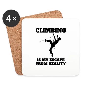 Escalade Randonnée Bloc Montagne Alpinisme Montagne - Dessous de verre (lot de 4) - blanc - Devant