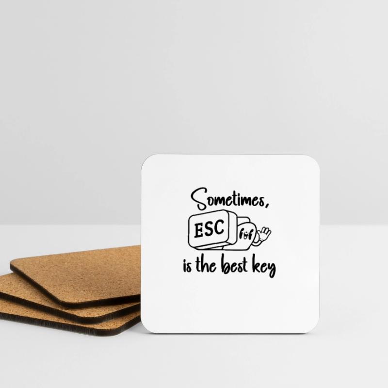 Software Engineer Computer Key Programming Coasters (set of 4)