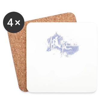 Hiking Accessories Wanderer Motif - Coasters (set of 4) - white - Front