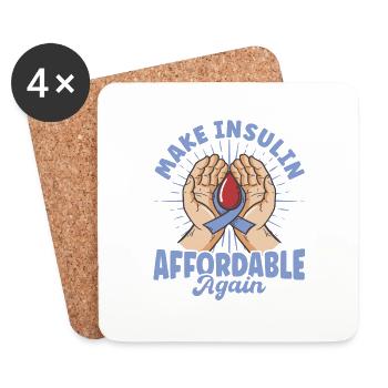 Diabetes Month Diabetes Awareness Teens D - Coasters (set of 4) - white - Front