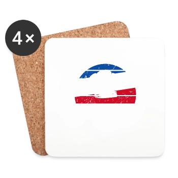 Détendez-Vous Le Chef Est Là Cuisine - Dessous de verre (lot de 4) - blanc - Devant