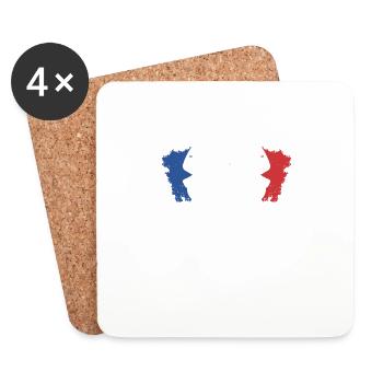 Je Joue Encore Avec Les Voitures Mécanicien - Dessous de verre (lot de 4) - blanc - Devant