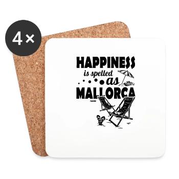 Mallorca - Untersetzer (4er-Set) - Weiß - Vorne