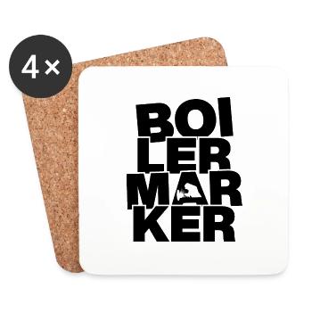 Beruf Job Arbeit - Boilermarker - Untersetzer (4er-Set) - Weiß - Vorne