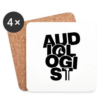 Audiological profession - audiologist - Coasters (set of 4) - white - Front