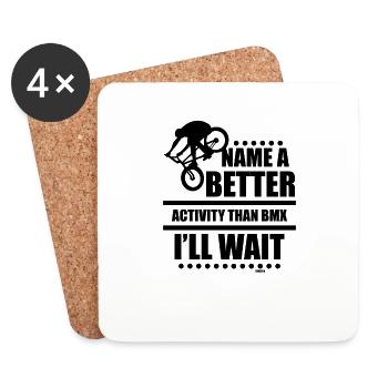 BMX - Untersetzer (4er-Set) - Weiß - Vorne
