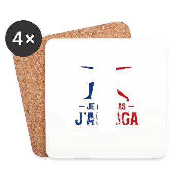 Je Peux Pas J'ai Yoga Yogi Méditer - Dessous de verre (lot de 4) - blanc - Devant