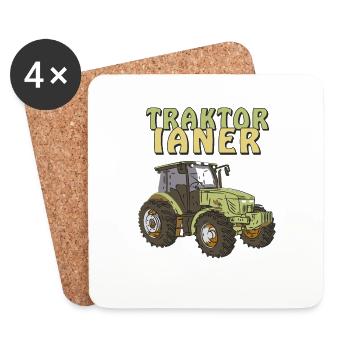 TRACTEUR TRACTEUR - Dessous de verre (lot de 4) - blanc - Devant