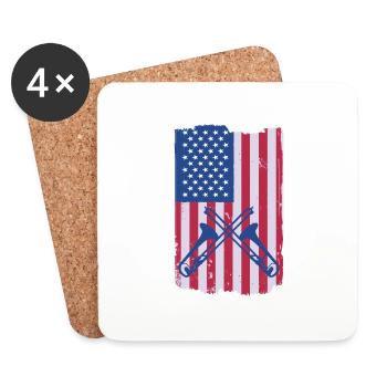 Trombone Teacher Trombonist Player Funny - Coasters (set of 4) - white - Front