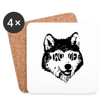 Hund Dog - Coasters (set of 4) - white - Front