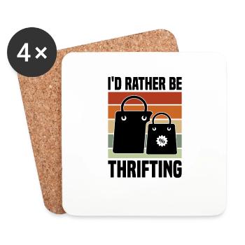 Secondhand Shop Secondhand Eco Hipster Used - Coasters (set of 4) - white - Front