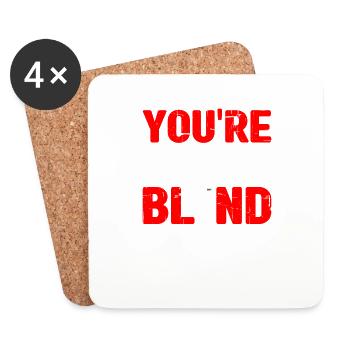 You're In My Blind Spot 4 - Untersetzer (4er-Set) - Weiß - Vorne