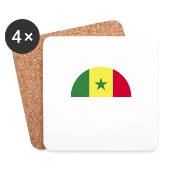 Je Suis Un Sénégalais Qui Déchire - Dessous de verre (lot de 4) - blanc - Devant