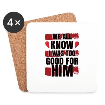 Divorce Women - Coasters (set of 4) - white - Front