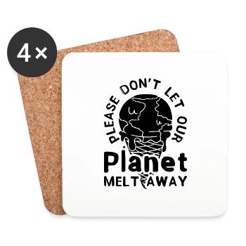 Please Don't Let Our Environment Climate Activist - Untersetzer (4er-Set) - Weiß - Vorne