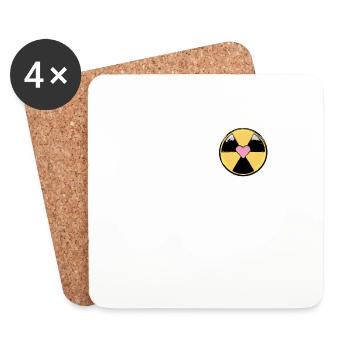 Nuclear power plant Nuclear energy Renewable energy - Coasters (set of 4) - white - Front