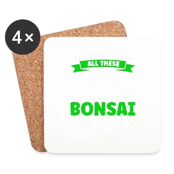 Bonsai Tree Gift Japan Bonsai Garden - Coasters (set of 4) - white - Front
