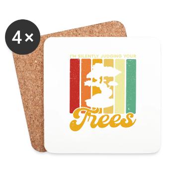 Bonsai Tree Gift Japan Bonsai Garden - Coasters (set of 4) - white - Front