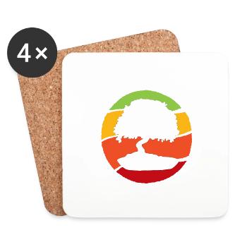 Bonsai Tree Gift Japan Bonsai Garden - Coasters (set of 4) - white - Front