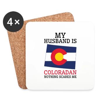 Rien ne me fait peur Coloradan Mari Colorado - Dessous de verre (lot de 4) - blanc - Devant