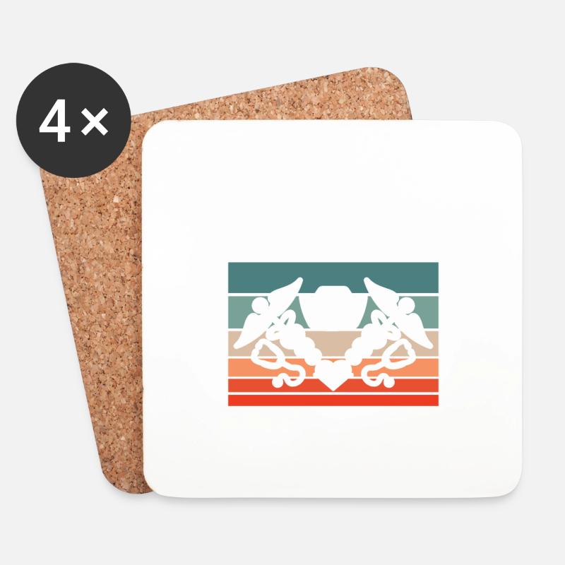 Weil ich eine Altenpflegerin bin, deshalb - Untersetzer (4er-Set) - Weiß