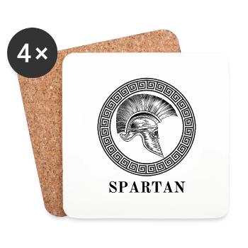 Spartan - Untersetzer (4er-Set) - Weiß - Vorne
