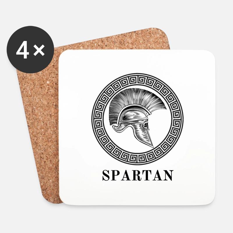 Spartan - Untersetzer (4er-Set) - Weiß