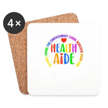 Fun Squad School Assistant Principal Health Aide - Untersetzer (4er-Set) - Weiß - Vorne