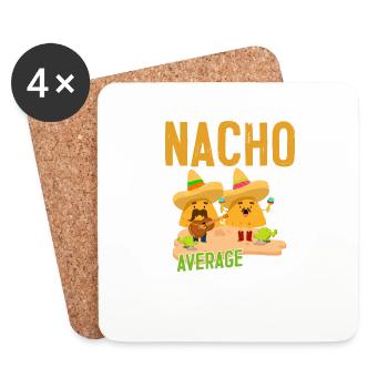 Cool Nachos Musiker Sänger Sombrero Fiesta Nacho - Untersetzer (4er-Set) - Weiß - Vorne