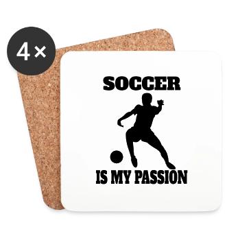 Footballer Football Football Player Football Coach - Coasters (set of 4) - white - Front