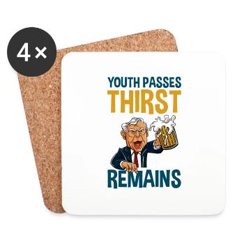 Youth Passes Thirst Remains 4 - Untersetzer (4er-Set) - Weiß - Vorne