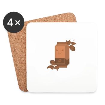 If It Involves Coffee Count Me In - Untersetzer (4er-Set) - Weiß - Vorne