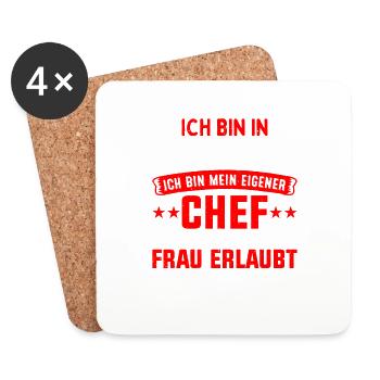 Pensioner Retirement Grandpa Grandad Gift - Untersetzer (4er-Set) - Weiß - Vorne