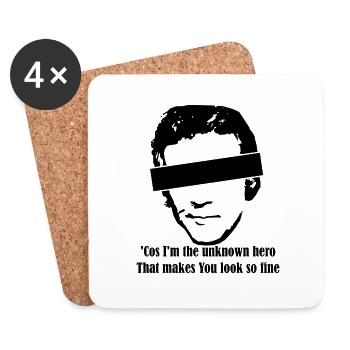 Unknow Hero - Coasters (set of 4) - white - Front
