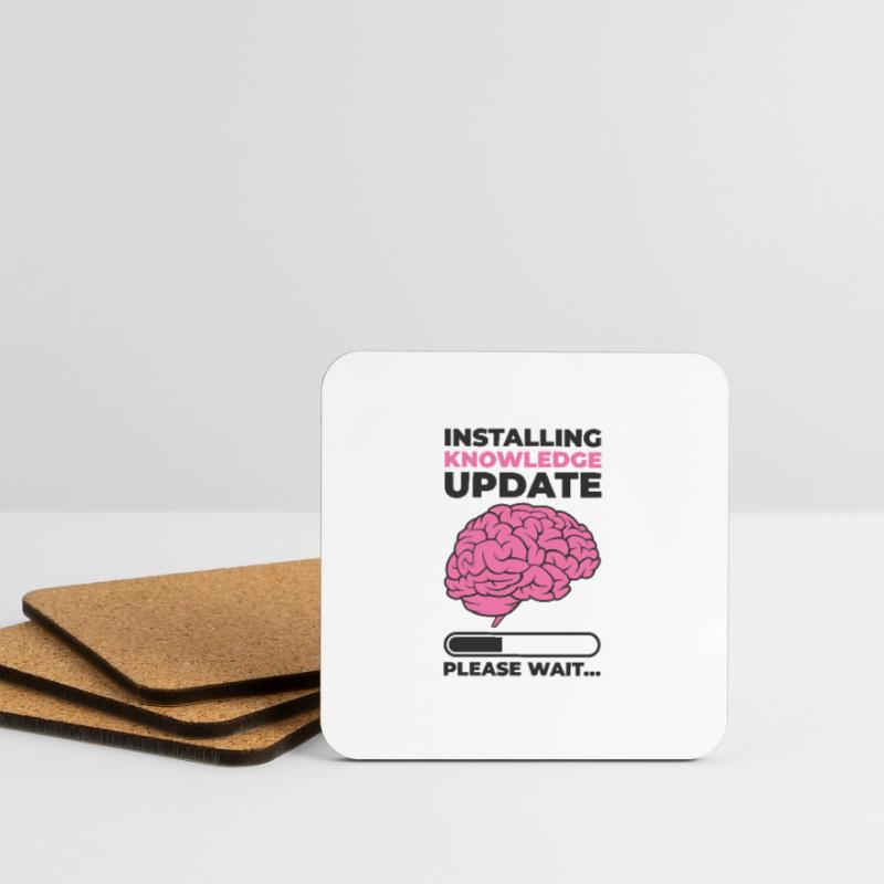 Installing Knowledge Update Student Brain Loading Coasters (set of 4)