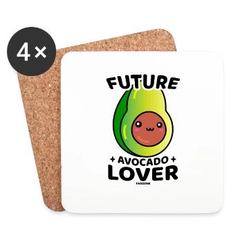 Future Avocado Lover - Coasters (set of 4) - white - Front