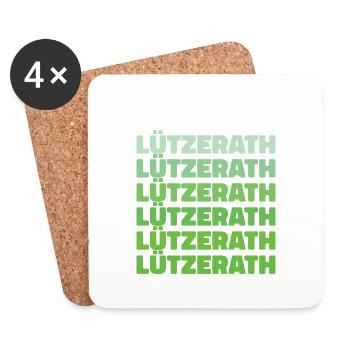 Lützerath Demo Umweltaktivst Geschenk - Untersetzer (4er-Set) - Weiß - Vorne